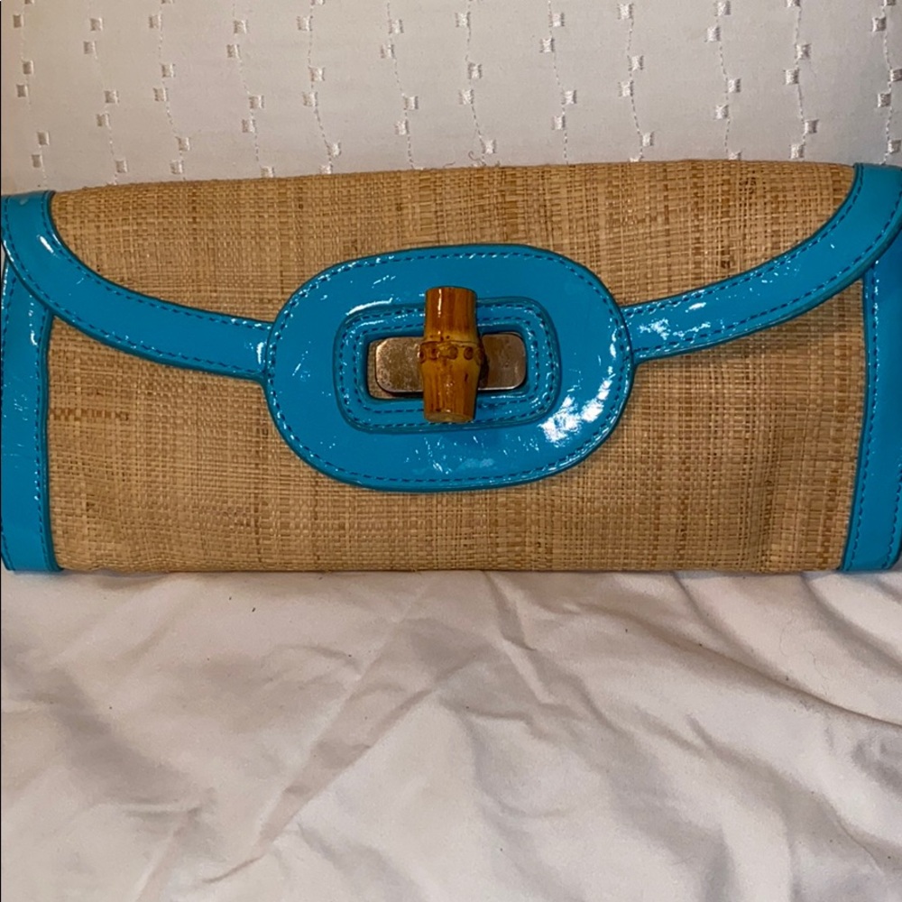 Summertime Woven Rafia Boho Clutch ☀️ 🏝